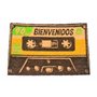 better with friends BIENVENIDOS Paillasson en fibres naturelles avec base en caoutchouc 60 x 40 cm