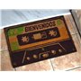 better with friends BIENVENIDOS Paillasson en fibres naturelles avec base en caoutchouc 60 x 40 cm, cassette oldskool des années