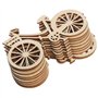 cdhgsh 10 pièces en Bois vélo vélo découpe placages tranches Bricolage Artisanat Ornement thème fête de Mariage décoration de la
