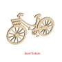 cdhgsh 10 pièces en Bois vélo vélo découpe placages tranches Bricolage Artisanat Ornement thème fête de Mariage décoration de la