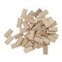 Tenon Domino 50 Pièces, 6 X 40 Mm, Tenons Amples en Bois de Hêtre pour Systèmes de Menuiserie à Tenons Lâches, épissage de Meubl