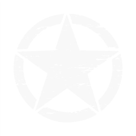 YO-HAPPY 50 cm Gros Autocollants sur Les Voitures armée étoile en détresse décalcomanie pour Jeep Autocollant Grand Vinyle Milit