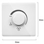 Haveratio 86 Type réglage du Ventilateur de Plafond contrôleur de Vitesse en continu Interrupteur Mural 220V 10A gradateur contr