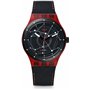 Swatch Homme Digital Automatique Montre avec Bracelet en Cuir SUTR400