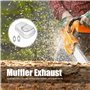 Fupei Silencieux d'échappement, Silencieux de tronçonneuse de Haute précision à Installation Simple et Durable pour Husqvarna 23