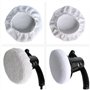 Lot de 6 chiffons de polissage pour voiture 220 mm - 250 mm, disques de polissage, peaux à polir, machine à polir pour voiture (