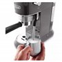 De'Longhi Dedica Arte EC 885.​GY Machine à expresso avec buse MyLatterArt en mousse de lait, design compact, 15 cm de large, rés