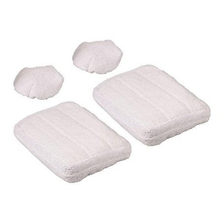 Polti Vaporetto PAEU0307 Kit de 2 serpillières en microfibres et 2 bonnettes compatibles avec les balais vapeur Polti Vaporetto