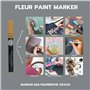 Fleur Paint Marker noir mat de sont des marqueurs à base d'eau effet craie parfaits pour personnaliser n'importe quel objet déco