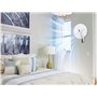 Beper P206VEN600 Wall Fan - Ventilateur mural avec télécommande et minuterie jusqu'à 7,5 heures, Blanc