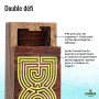 Logica Jeux Art. Coffret Labyrinthe - Casse-Tête en Bois - Coffret Secret - Difficultè 5/6 Incroyable - Collection Leonardo da V