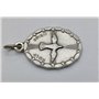 MÉDAILLE OVALE DU SAINT-ESPRIT (LA COLOMBE DU SAINT-ESPRIT) - LES MÉDAILLES DES SAINTS PATRONS - 100% FABRIQUÉ EN ITALIE