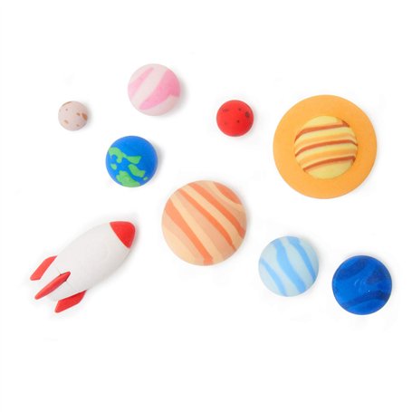 Legami Solar System Lot de 9 Gommes
