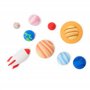 Legami Solar System Lot de 9 Gommes