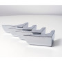 IPEA Pieds pour Meuble et Canapé avec Forme à Angle modèle MALIBÙ – Lot de 4 Pieds en métal – Pieds avec Design Angulaire pour F