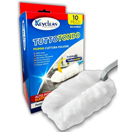 IPEA 10x Plumeau Poussière - 10 Recharges Universels Compatibles - Plumeaux en Microfibre pour Éliminer la Poussière de la Maiso