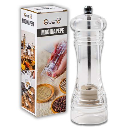 IPEA Moulin à Poivre manuel en Bois Transparent pour Poivre