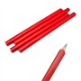 BullTek Lot de 4 crayons ovales de charpentier