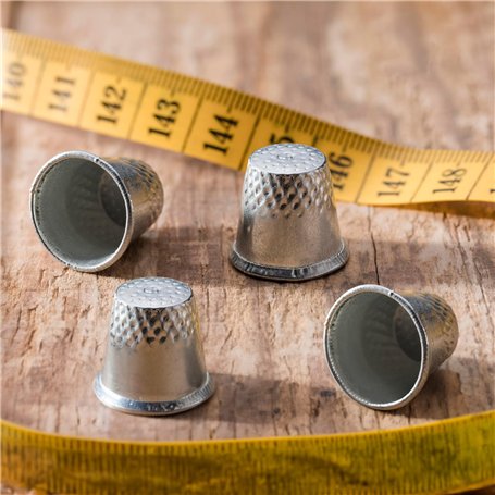 Leddy Living Lot de 4 Dés à coudre en métal