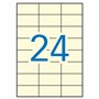 Apli 011800 Lot de 20 Etiquettes multi usage 70 x 37 mm Crème