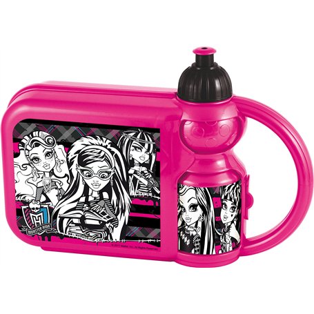 Joy Toy 737270 Monster High Boîte à Repas avec Bouteille Plastique Multicolore 400 ML