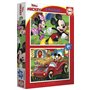 Educa - Mickey Mouse Fun House. Ensemble 2 Puzzles pour Enfants de 20 pièces. Puzzle pour Enfants Mickey avec de Grandes pièces 