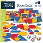 Educa - Apprendre est Amusant de Blocs logiques, 48 Figurines de 4 Formes différentes, Jeu éducatif pour Que Les garçons et Les