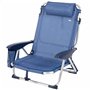 Chaise de Plage Aktive Bleu foncé 51 x 45 x 76 cm Plage