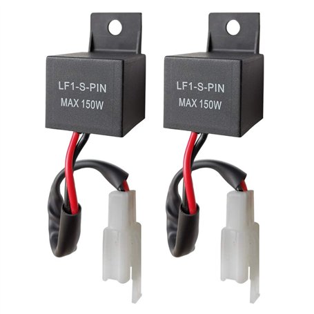 Gebildet 2 pièces 12V 2Broches Relais Clignotant LED LF1-S-PIN pour Auto et Moto