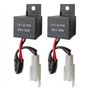 Gebildet 2 pièces 12V 2Broches Relais Clignotant LED LF1-S-PIN pour Auto et Moto