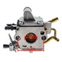 Hippotech Carburateur pour Zama C1Q-S258 Carburateur pour Tronçonneuse Stihl MS192 MS192T MS192TC