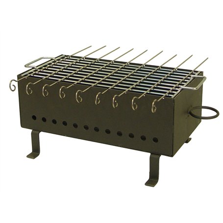 IMEX EL ZORRO 71400 Barbecue à brochettes au Charbon de Bois 38 x 20 x 22 cm
