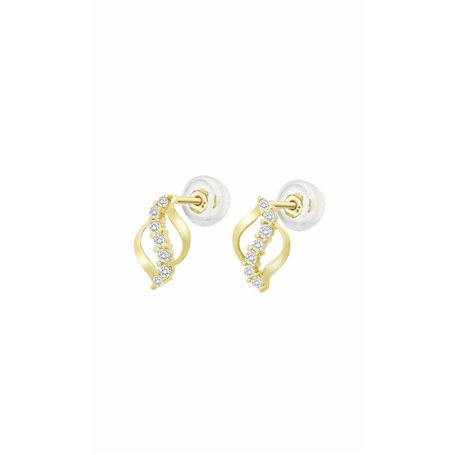 Boucles d´oreilles Femme Lotus HIN00085 Doré