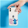 Coque officielle Lilo & Stitch Angel & Stitch Kiss pour iPhone 7 - iPhone 8 pour protéger votre téléphone - Licence officielle D