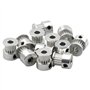 Poulie de courroie de distribution-Hauteur 14 mm-16 dents-Alésage 4/5/6/6,35/8 mm - Bride en aluminium - Roue synchrone pour imp