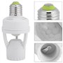 PS-TECH Douille avec détecteur de mouvement PIR Ampoules avec culot E27 pour une utilisation en intérieur avec réglage du temps 