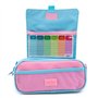 PracticDomus Trousse de rangement triple avec fermeture éclair individuelle, trousse pour matériel scolaire et voyage, yeux, Tri