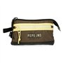 Pepe Jeans Caden Trousse triple compartiment Vert 22x12x5 cms Polyester