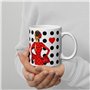 IllustrArte Tasse de 350 ml - Tasse en céramique avec motif danseuse de flamenco - Cadeau pour les amoureux du bal - Marie rouge