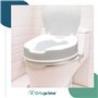 Rehausseur WC Adulte avec Abattant WC - 10 Cm de Hauteur - Siege Toilette Orthopédique avec Verrouillages Latérals de Sécurité -
