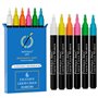 Pinturale Arts Set 6 Feutre Craie Effacable Tableau Noir | Pointe 2mm | Stylo Craie Pour Tableau Noir Effacable | Crayon Craie P