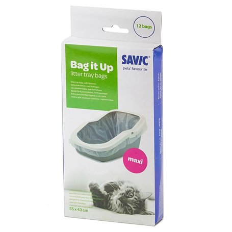 Sac Savic 55 x 43 cm. La solution idéale pour l'hygiène des chats et l'élimination des odeurs dans les plateaux. Changement hygi