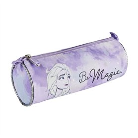 CERDÁ LIFE'S LITTLE MOMENTS - Trousse Scolaire Reine des neiges pour Fille en Forme de Tube à Ouverture zippée - Licence Officie