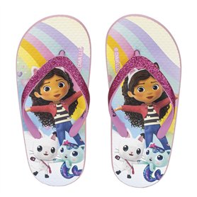 Tongs pour enfants Gabby's Dollhouse - Multicolore - Taille 26/27 - Semelle de qualité supérieure en 100% EVA - Tongs à doigts p