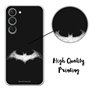 Personalaizer Coque pour Samsung Galaxy S24 - Coque en Silicone TPU Souple Transparente - Motif Batman Logo Blanc