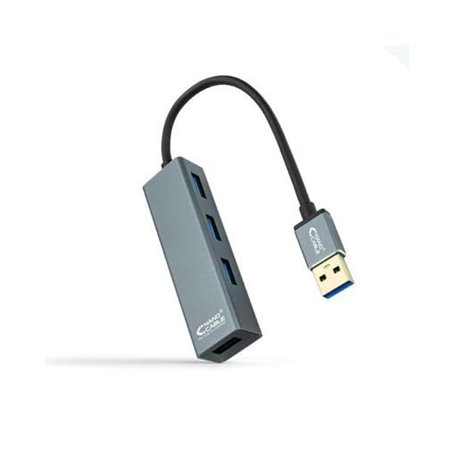 Nanocable Hub USB 3.0 4 x USB 3.0 10 cm Gris