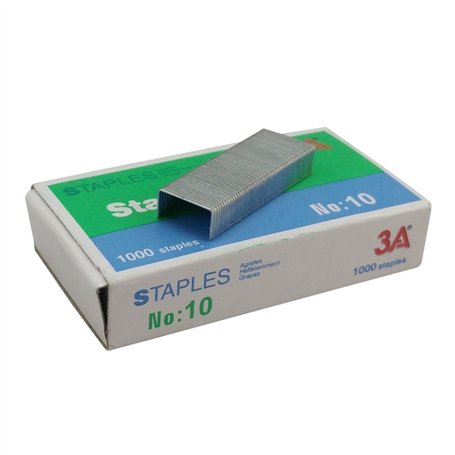 3A 931357 Agrafes N°10 standards Boîte de 1000