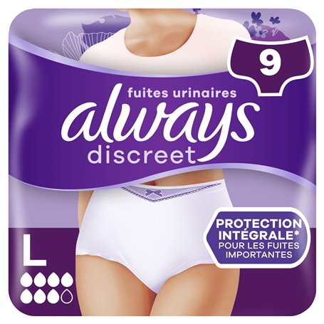 Culottes Pour Fuites Urinaires Always Discreet Femmes Plus