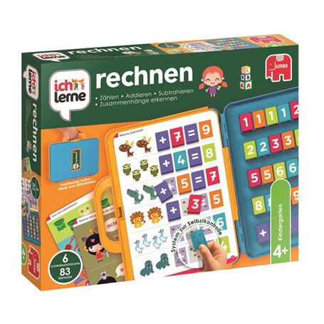 Jumbo Spiele J'apprends calculer - Jeu éducatif pour Les Enfants à partir de 4 Ans pour 2 à 4 Joueurs.