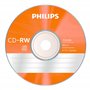 Philips CD-RW High-Speed (700 MB / 80 Minutes, 4-12x Speed, 5 pièces Colored Slim Case, rewritable / réinscriptible)